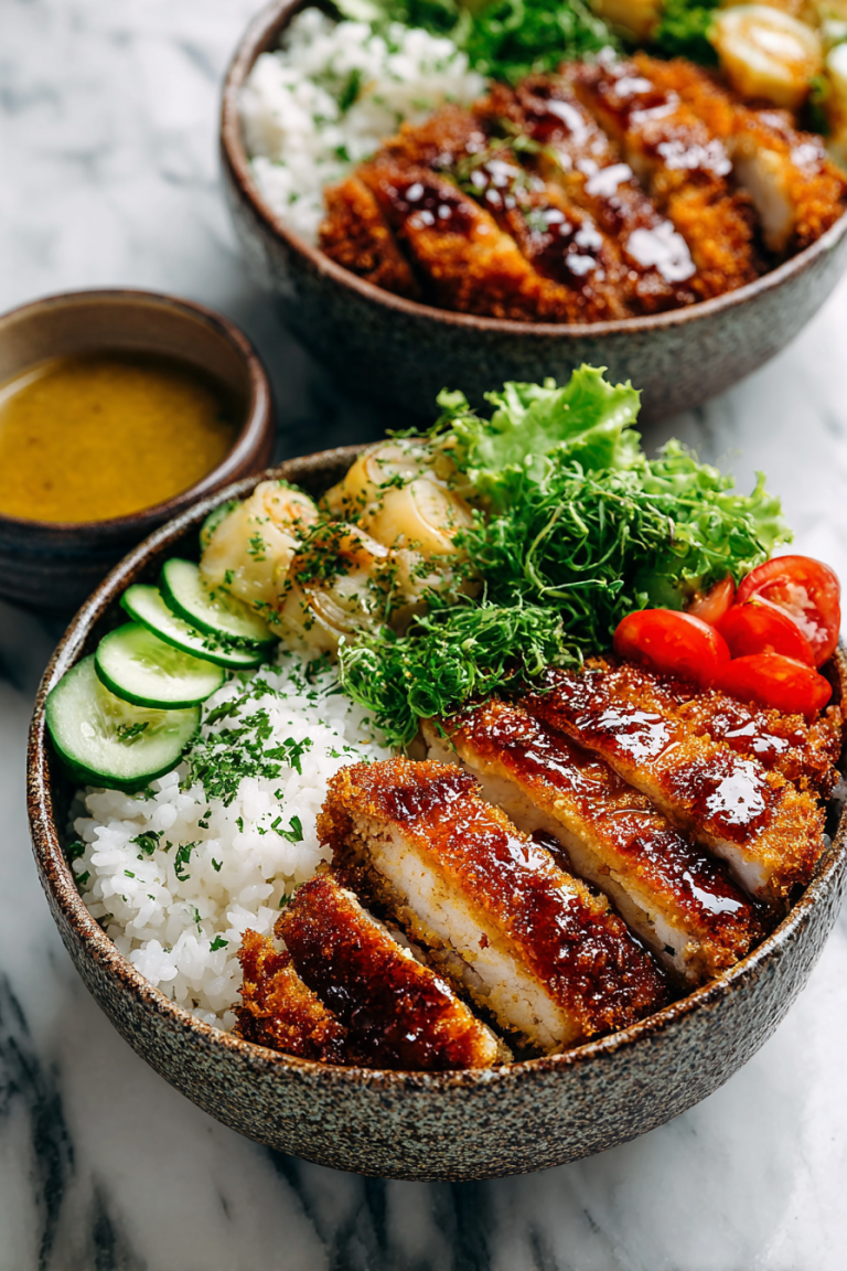 Tonkatsu Japanese Chicken Bowls