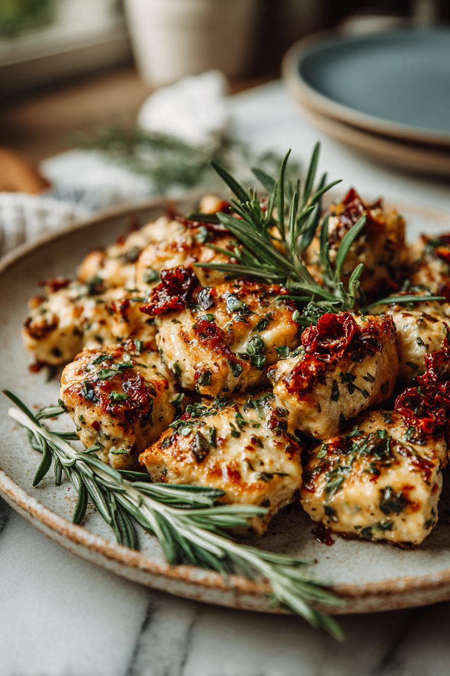 Tuscan Garlic Chicken Bites Dinner
