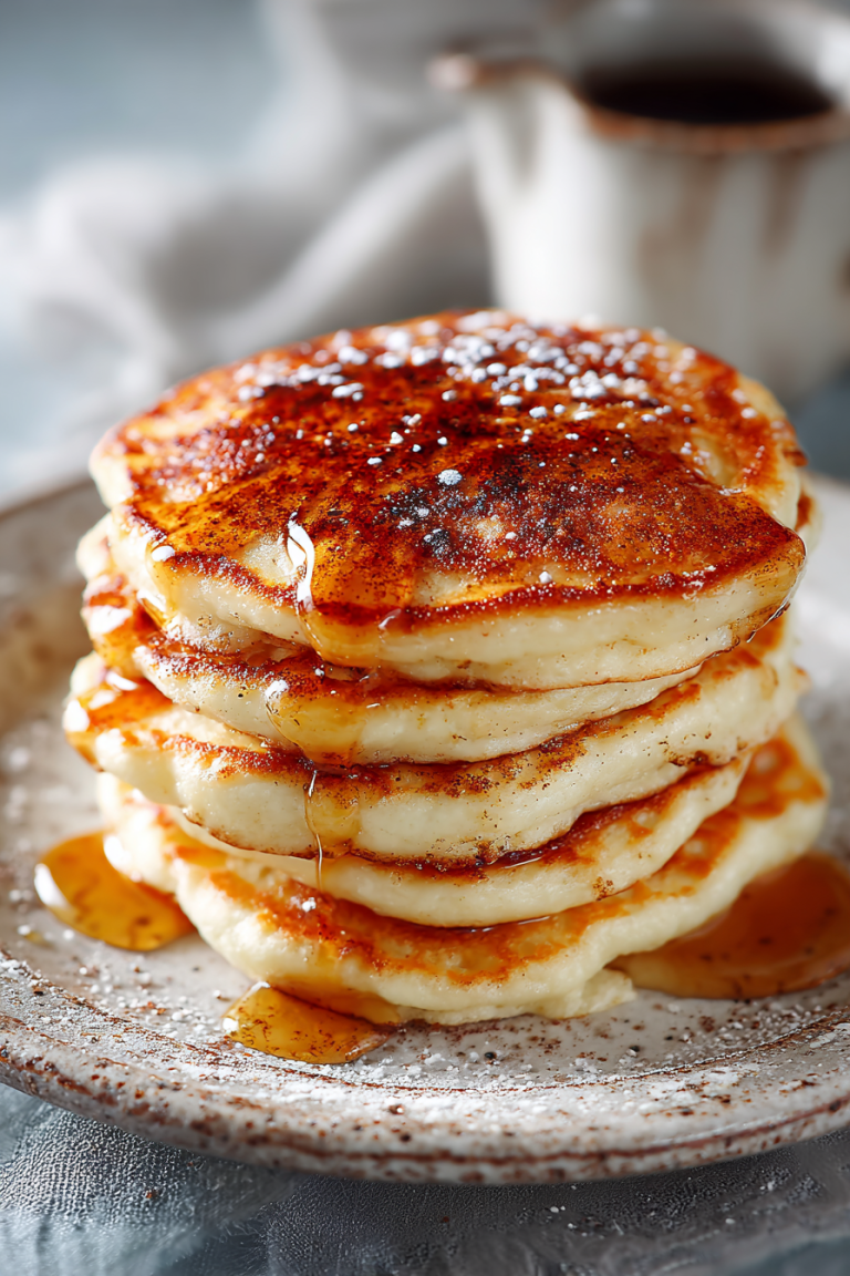Vanilla Cinnamon Buttermilk Pancakes Recipe